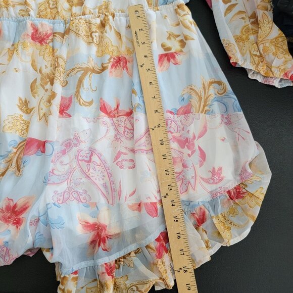 NWT White Birch Dress Multicolor Pastel Floral Size 1X Ruffle NEW - Picture 12 of 13